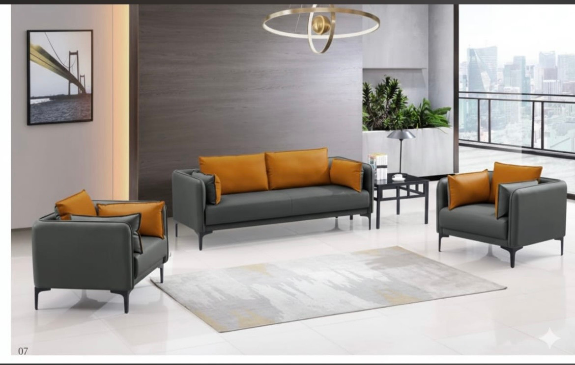 SOFA POUR BUREAU 2 COULEURS 5 PLACES