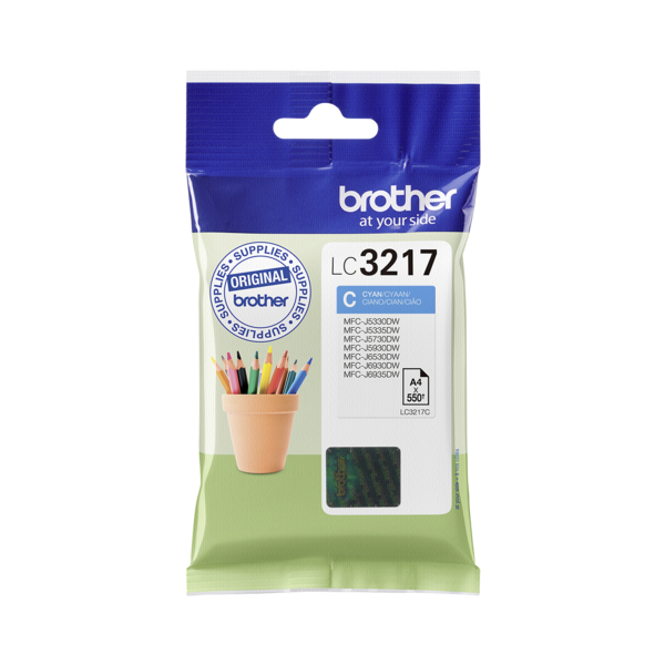 CARTOUCHE BROTHER LC3217 CYAN