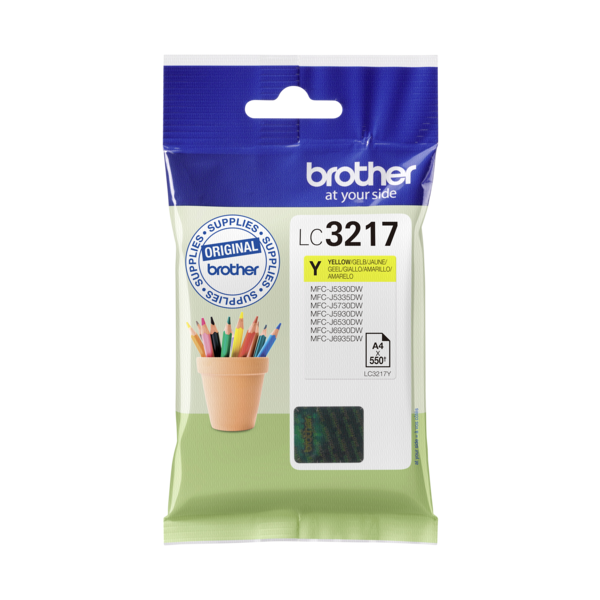 CARTOUCHE BROTHER LC3217 YELLOW