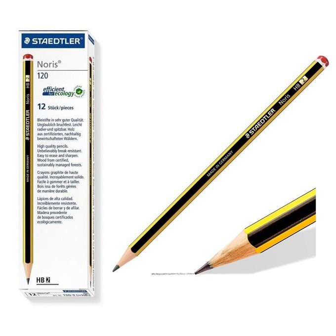 Paquet 12 Crayons Noirs